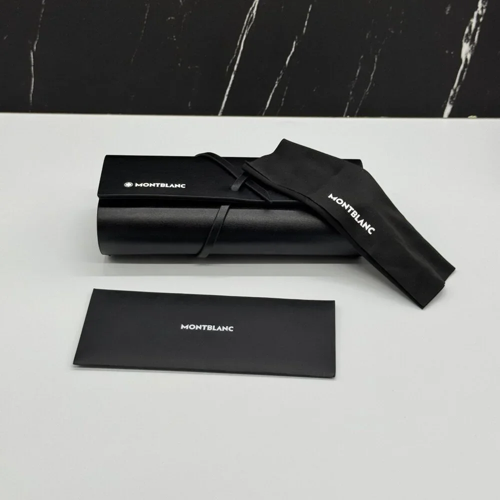 NEW MONTBLANC SUNGLASSES MEN BLACK GRAY EYEWEAR MONTBLANC MB0160S 001